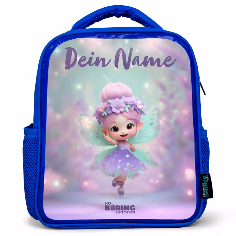 Elf - Tover - Magisch Kinderrugzak - Blauw middel -3d