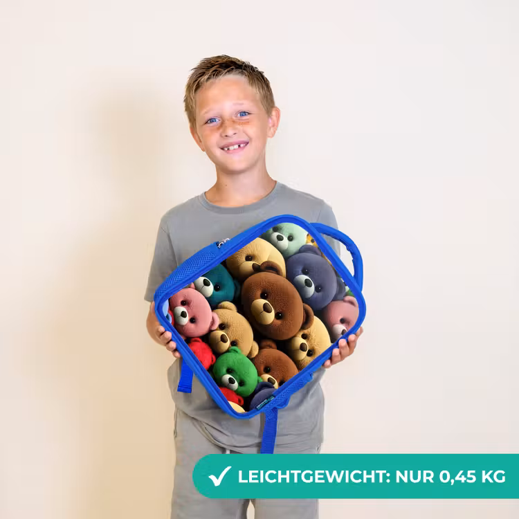 Bonte Berenbende Kinderrugzak - Blauw middel -sfeer1_DE