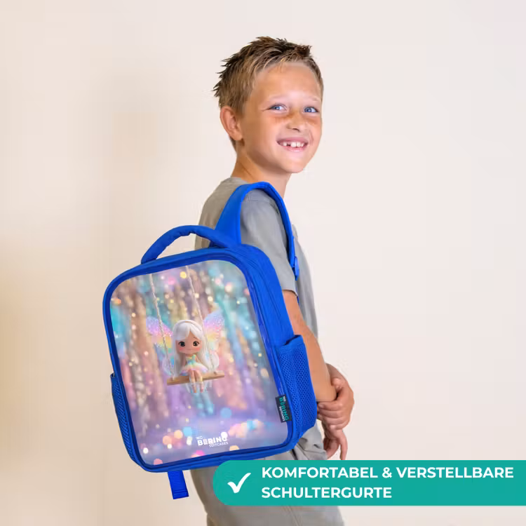 Fee - Elf - Regenboog Kinderrugzak - Blauw middel -sfeer3_DE