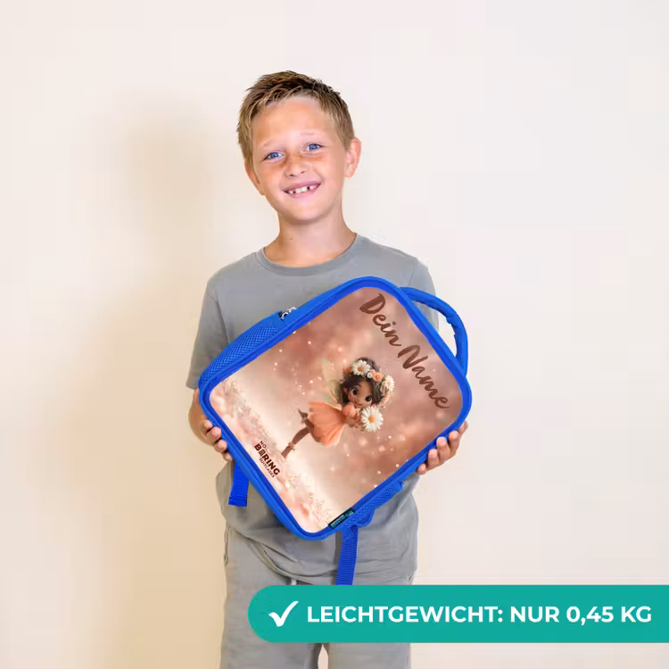 Fee met madeliefjes Kinderrugzak - Blauw middel -sfeer1_DE