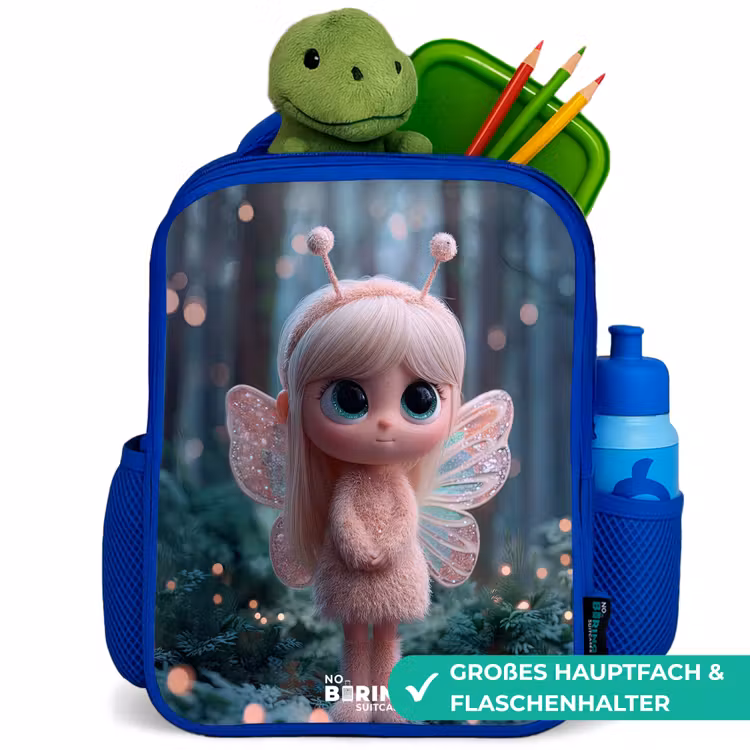 Fairy - Bos - Glitters Kinderrugzak - Blauw middel -inhoud_DE