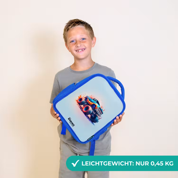 Fierce Wheels Kinderrugzak - Blauw middel -sfeer1_DE