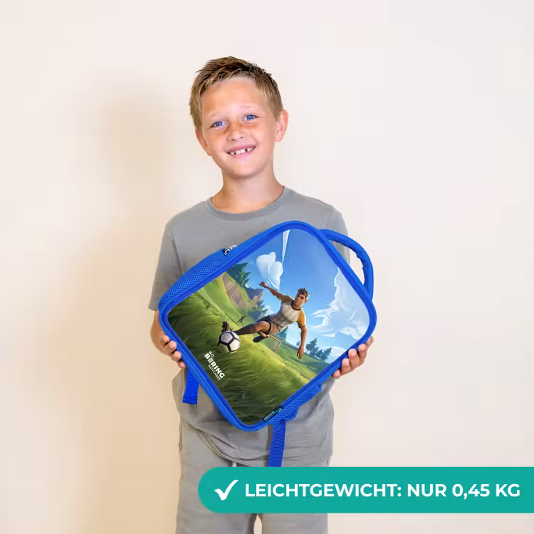Voetbal - Jongen - Goal - Voetbaltenue Kinderrugzak - Blauw middel -sfeer1_DE