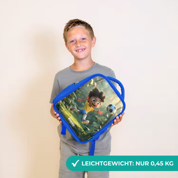 Voetbal - Jongen - Bos Kinderrugzak - Blauw middel -sfeer1_DE