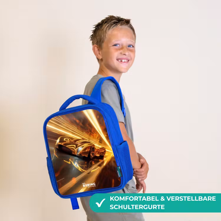 Goldrush Kinderrugzak - Blauw middel -sfeer3_DE