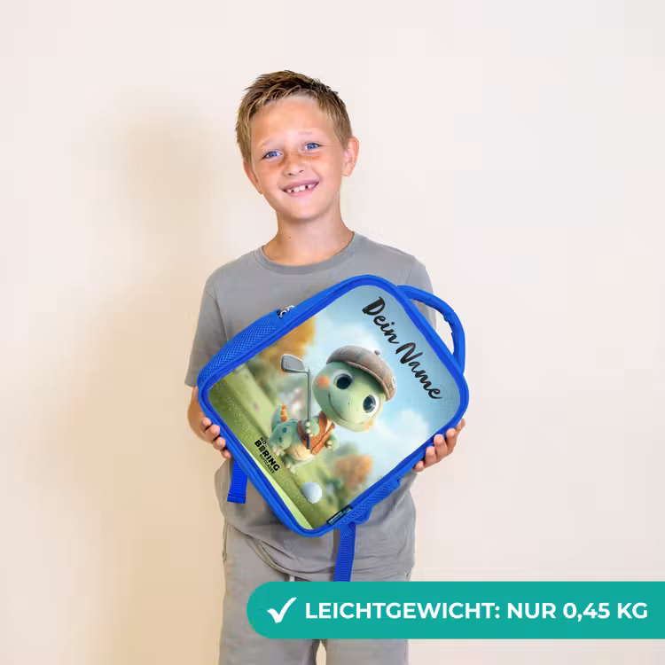 Golf - Dino - Groen Kinderrugzak - Blauw middel -sfeer1_DE