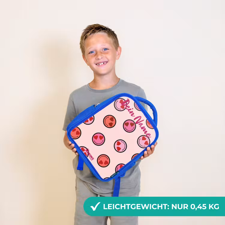 Hartje - Smiley - Patroon Kinderrugzak - Blauw middel -sfeer1_DE