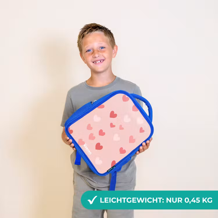 Hartjes Kinderrugzak - Blauw middel -sfeer1_DE