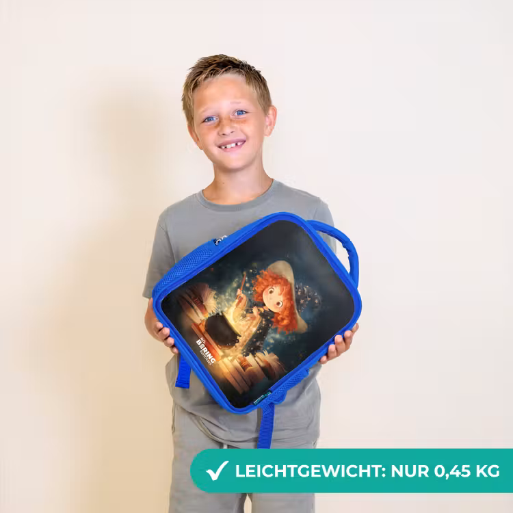 Heks met Sprankelende Toverdrank Kinderrugzak - Blauw middel -sfeer1_DE