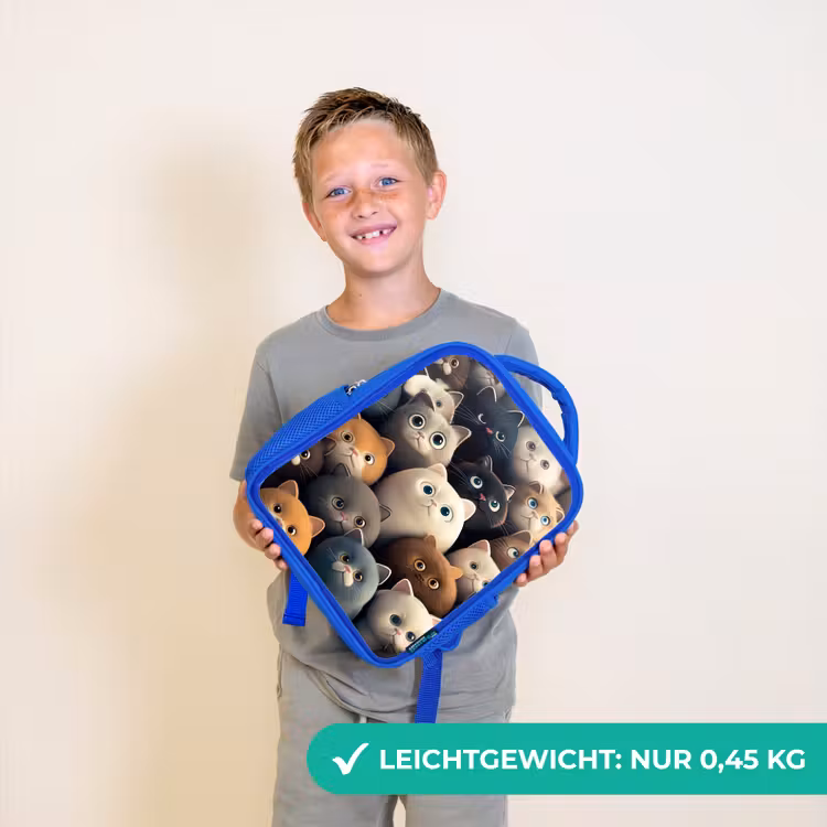 Kattigheid Kinderrugzak - Blauw middel -sfeer1_DE
