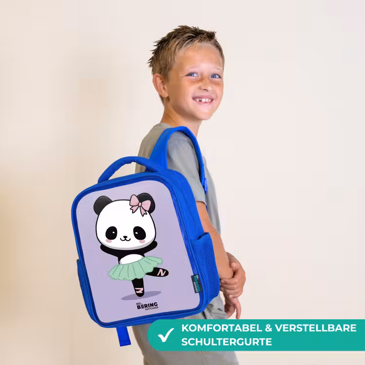 Kawai - Ballet - Panda Kinderrugzak - Blauw middel -sfeer3_DE