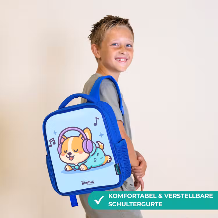 Kawai - Hond - Muziek Kinderrugzak - Blauw middel -sfeer3_DE