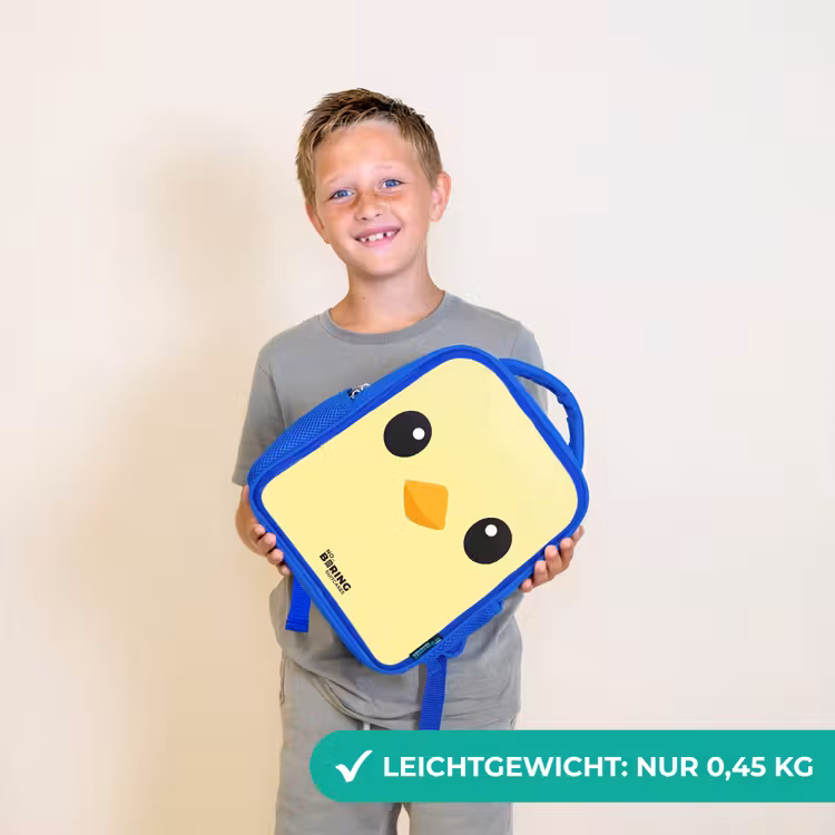 Kawai - Kuiken - Geel Kinderrugzak - Blauw middel -sfeer1_DE