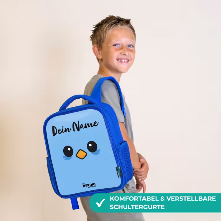 Kawai - Vogel - Blauw Kinderrugzak - Blauw middel -sfeer3_DE