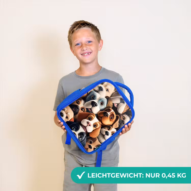 Blaffende Bende Kinderrugzak - Blauw middel -sfeer1_DE