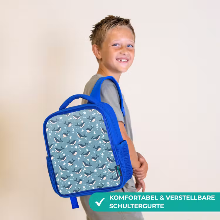 Klein - Oceaan - Walvis - Zeester Kinderrugzak - Blauw middel 862 -sfeer3_DE
