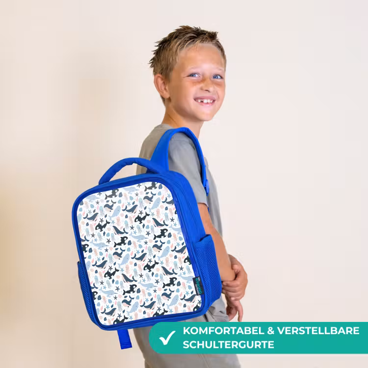 Klein - Oceaan - Walvissen - Octopus Kinderrugzak - Blauw middel 862 -sfeer3_DE