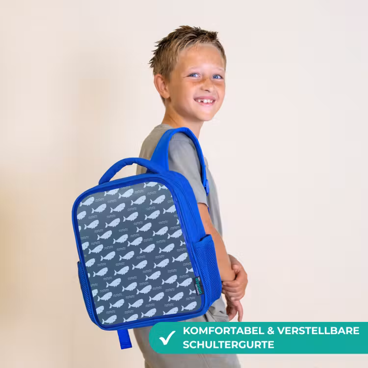 Klein - Oceaan - Golven - Blauw Kinderrugzak - Blauw middel 862 -sfeer3_DE