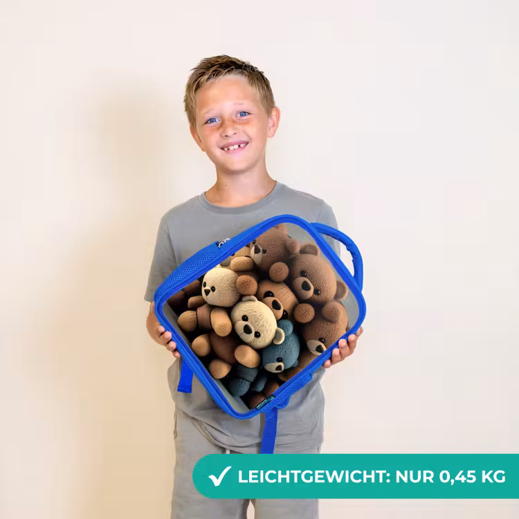 Knuffelberen Kinderrugzak - Blauw middel -sfeer1_DE