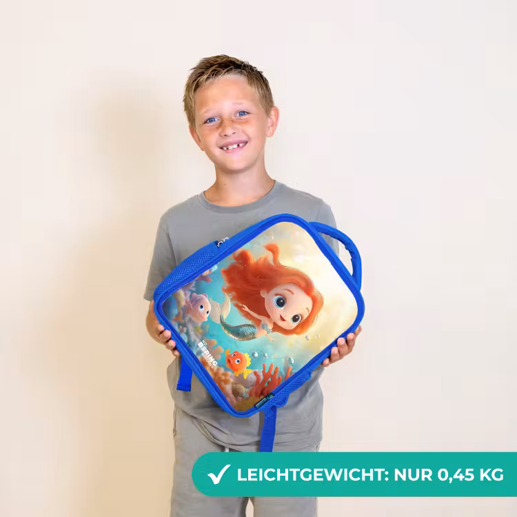 Zeemeermin - Vissen - Koraal Kinderrugzak - Blauw middel -sfeer1_DE