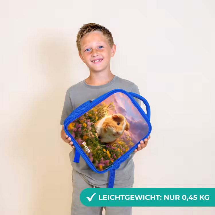 Cavia - Natuur - Dier Kinderrugzak - Blauw middel -sfeer1_DE