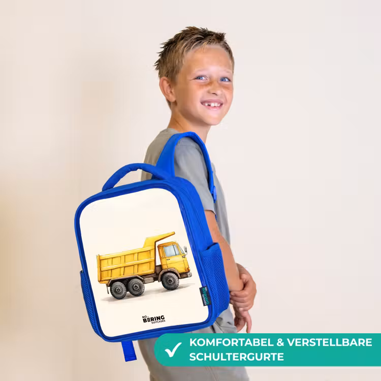 Kiepwagen - Getekend - Geel Kinderrugzak - Blauw middel -sfeer3_DE