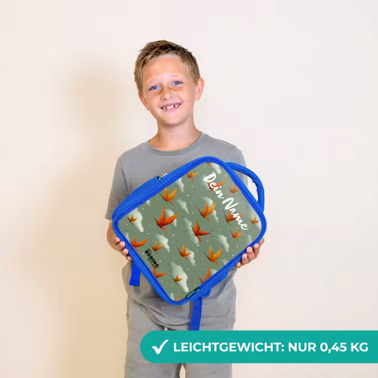 Patroon - Dino - Pterosaurussen Kinderrugzak - Blauw middel -sfeer1_DE