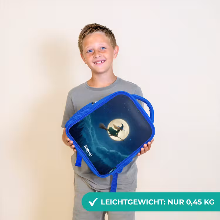 Nachtelijke Vlucht over het Woud Kinderrugzak - Blauw middel -sfeer1_DE