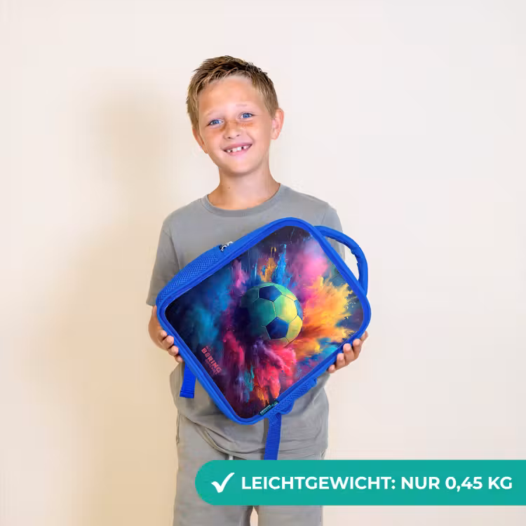 Neon - Bal - Kleurrijk Kinderrugzak - Blauw middel -sfeer1_DE