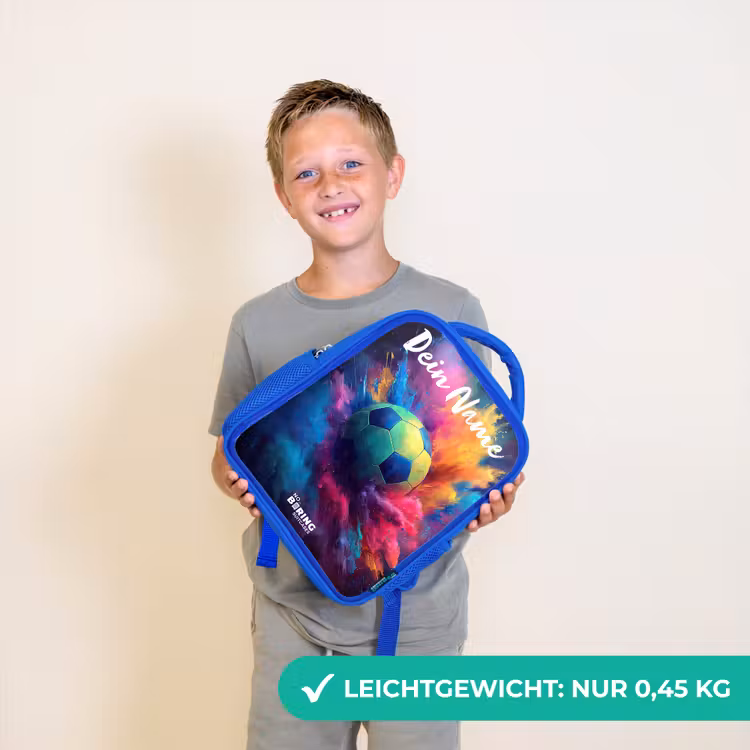 Neon - Bal - Kleurrijk Kinderrugzak - Blauw middel -sfeer1_DE