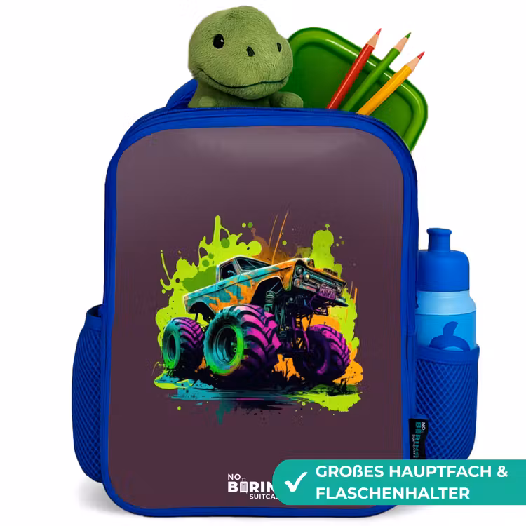 Neon Wheels Kinderrugzak - Blauw middel -inhoud_DE