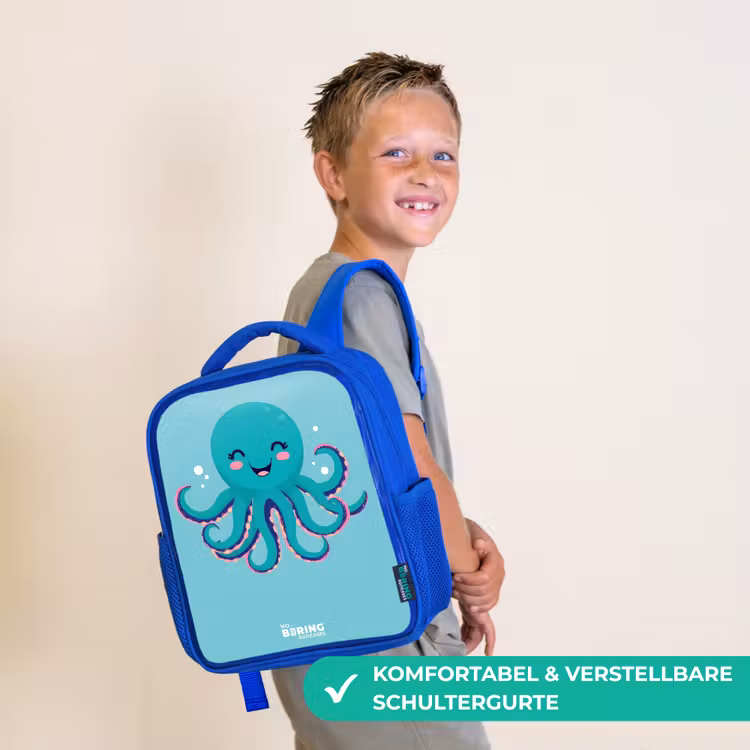 Octopus - Water - Blauw Kinderrugzak - Blauw middel -sfeer3_DE