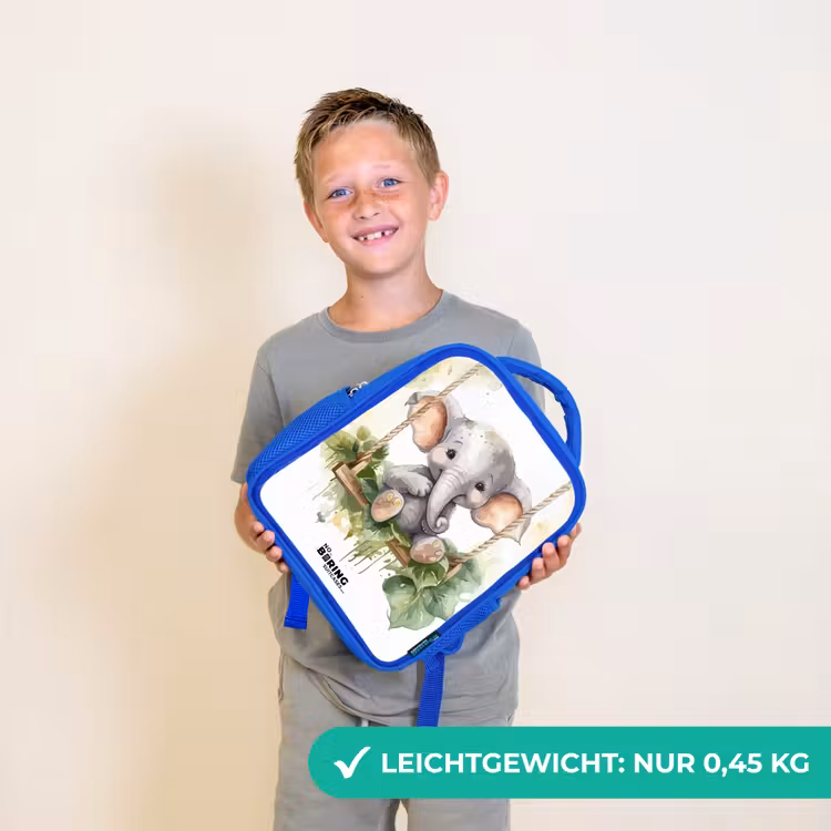 Onno olifant Kinderrugzak - Blauw middel -sfeer1_DE