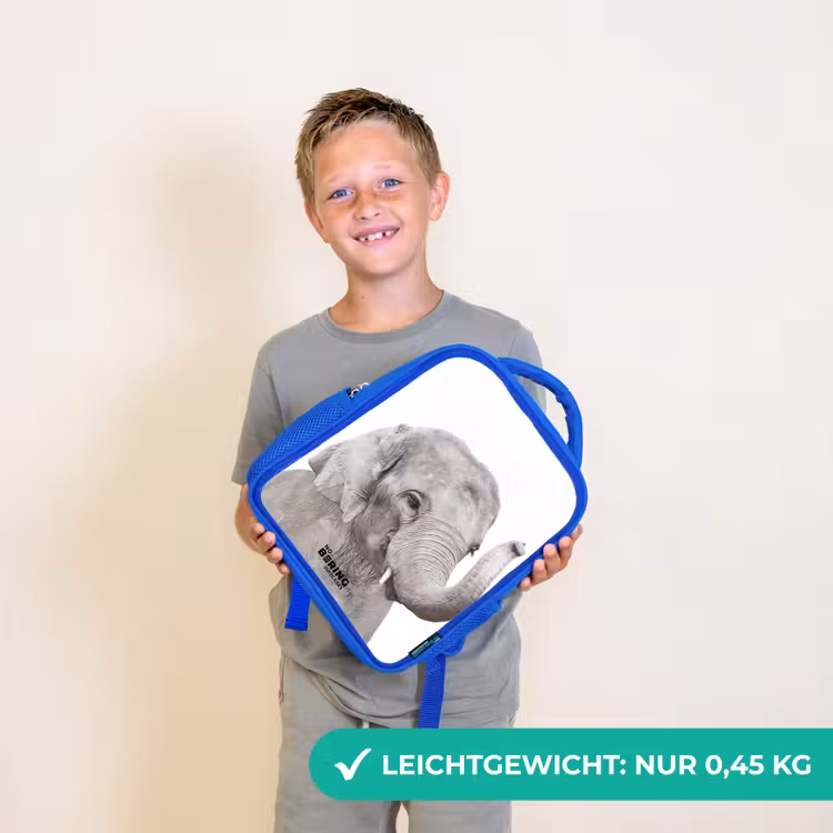 Oscar Olifant Kinderrugzak - Blauw middel -sfeer1_DE