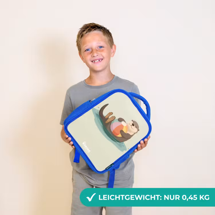 Otter - Strandbal - Water Kinderrugzak - Blauw middel -sfeer1_DE