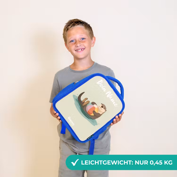 Otter - Strandbal - Water Kinderrugzak - Blauw middel -sfeer1_DE