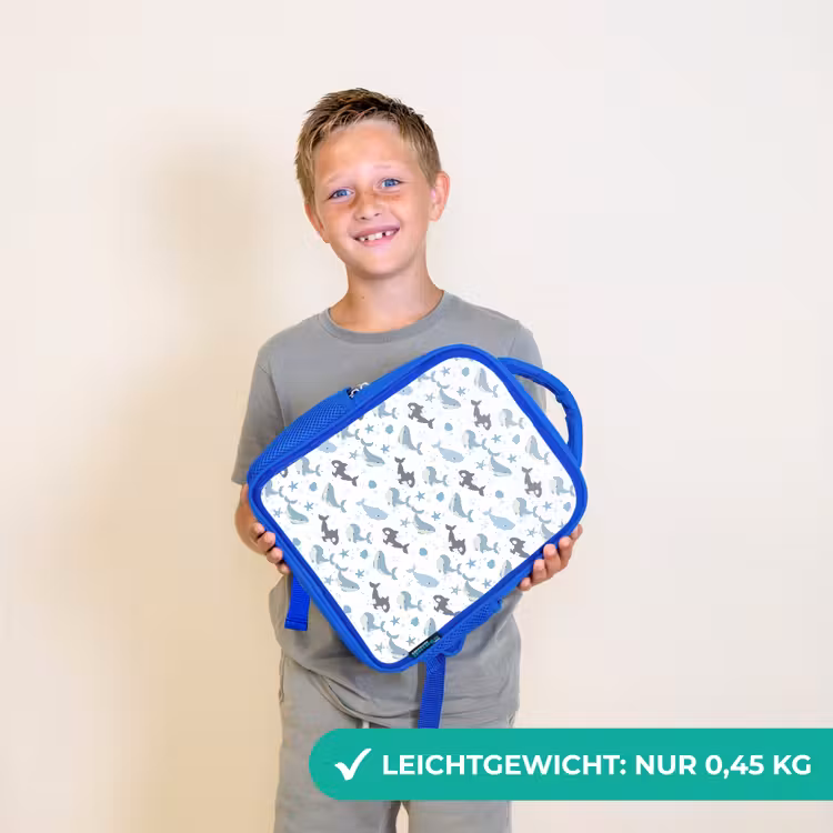 Oceaan - Walvis - Orka - Blauw Kinderrugzak - Blauw middel 862 -sfeer1_DE
