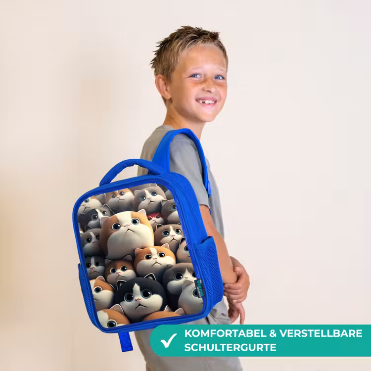 Lapjes Katjes Kinderrugzak - Blauw middel -sfeer3_DE