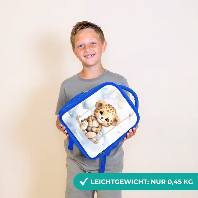 Perry panter Kinderrugzak - Blauw middel -sfeer1_DE