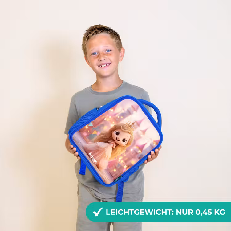 Prinses - Roze - Kasteel Kinderrugzak - Blauw middel -sfeer1_DE