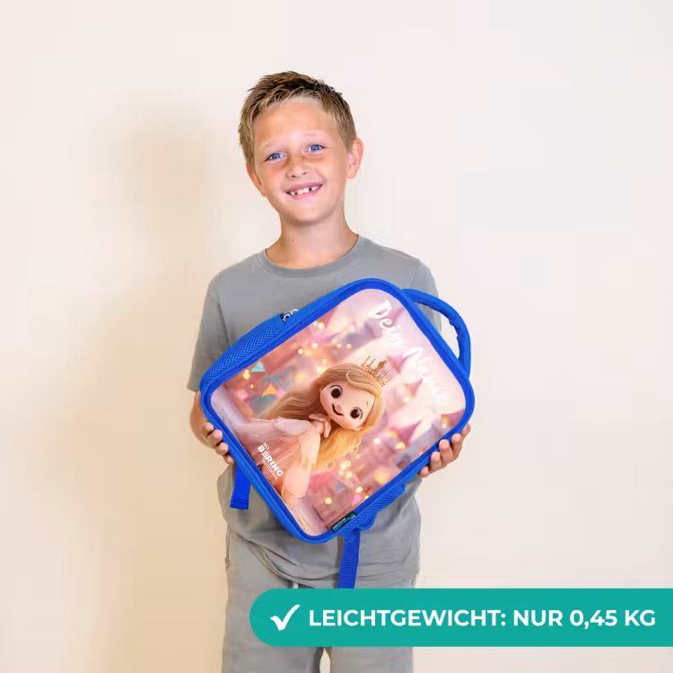 Prinses - Roze - Kasteel Kinderrugzak - Blauw middel -sfeer1_DE