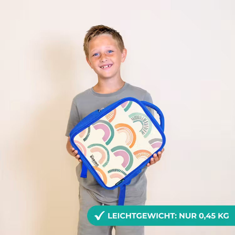 Regenbogen Kinderrugzak - Blauw middel -sfeer1_DE