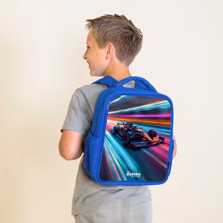 Spectrum speedster Kinderrugzak - Blauw middel -sfeer2
