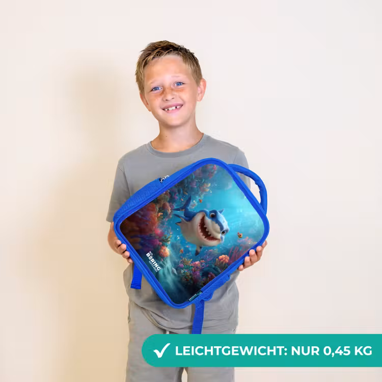 Rif - Koraal - Haai - Dier Kinderrugzak - Blauw middel -sfeer1_DE