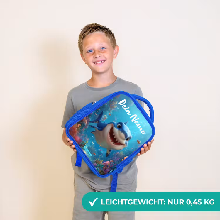 Rif - Koraal - Haai - Dier Kinderrugzak - Blauw middel -sfeer1_DE