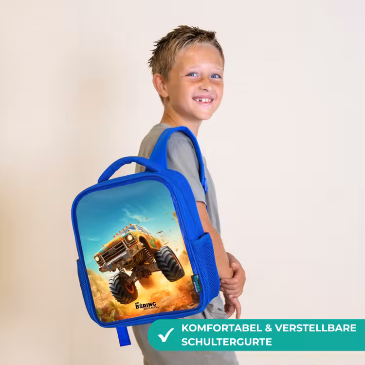 Zandsloper Kinderrugzak - Blauw middel -sfeer3_DE