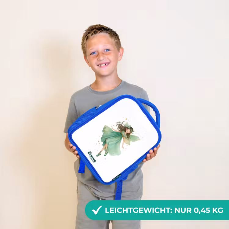 Zwevende groene elf Kinderrugzak - Blauw middel -sfeer1_DE