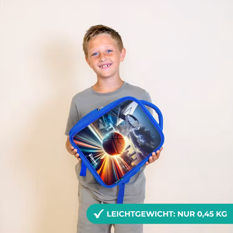 Slam dunk Kinderrugzak - Blauw middel -sfeer1_DE