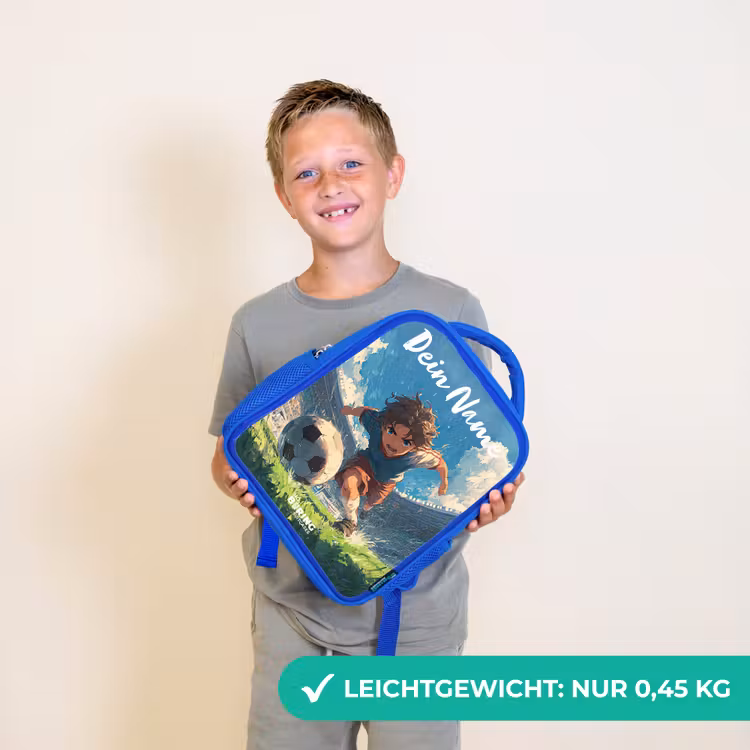 Stadion - Voetbal - Jongen Kinderrugzak - Blauw middel -sfeer1_DE