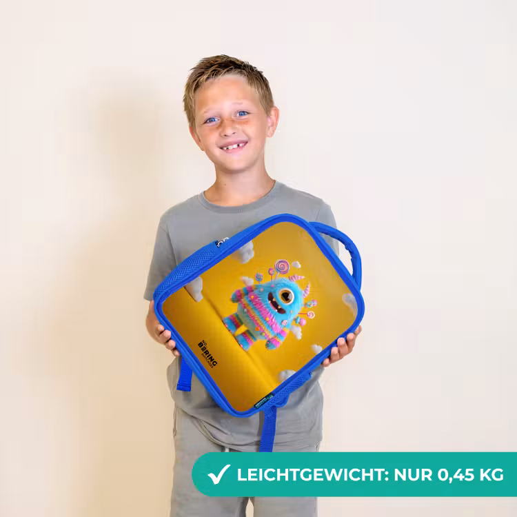 Snoep - Monster - Regenboog Kinderrugzak - Blauw middel -sfeer1_DE